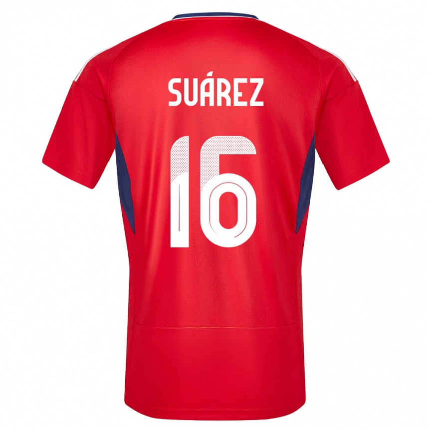 Hombre Fútbol Camiseta Costa Rica Aaron Suarez #16 Rojo 1ª Equipación 24-26 México