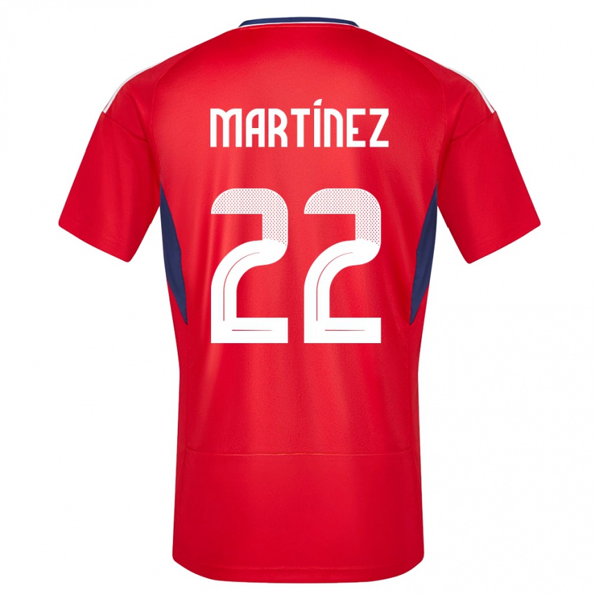 Hombre Fútbol Camiseta Costa Rica Carlos Martinez #22 Rojo 1ª Equipación 24-26 México