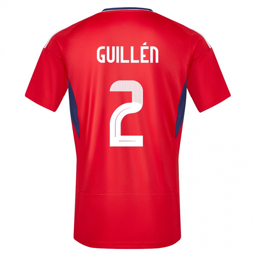 Hombre Fútbol Camiseta Costa Rica Gabriela Guillen #2 Rojo 1ª Equipación 24-26 México