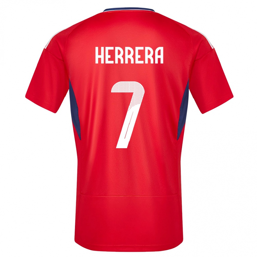 Hombre Fútbol Camiseta Costa Rica Melissa Herrera #7 Rojo 1ª Equipación 24-26 México