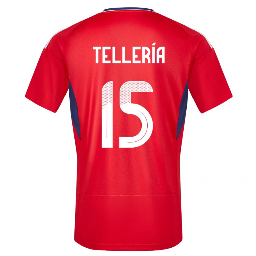 Hombre Fútbol Camiseta Costa Rica Jostin Telleria #15 Rojo 1ª Equipación 24-26 México