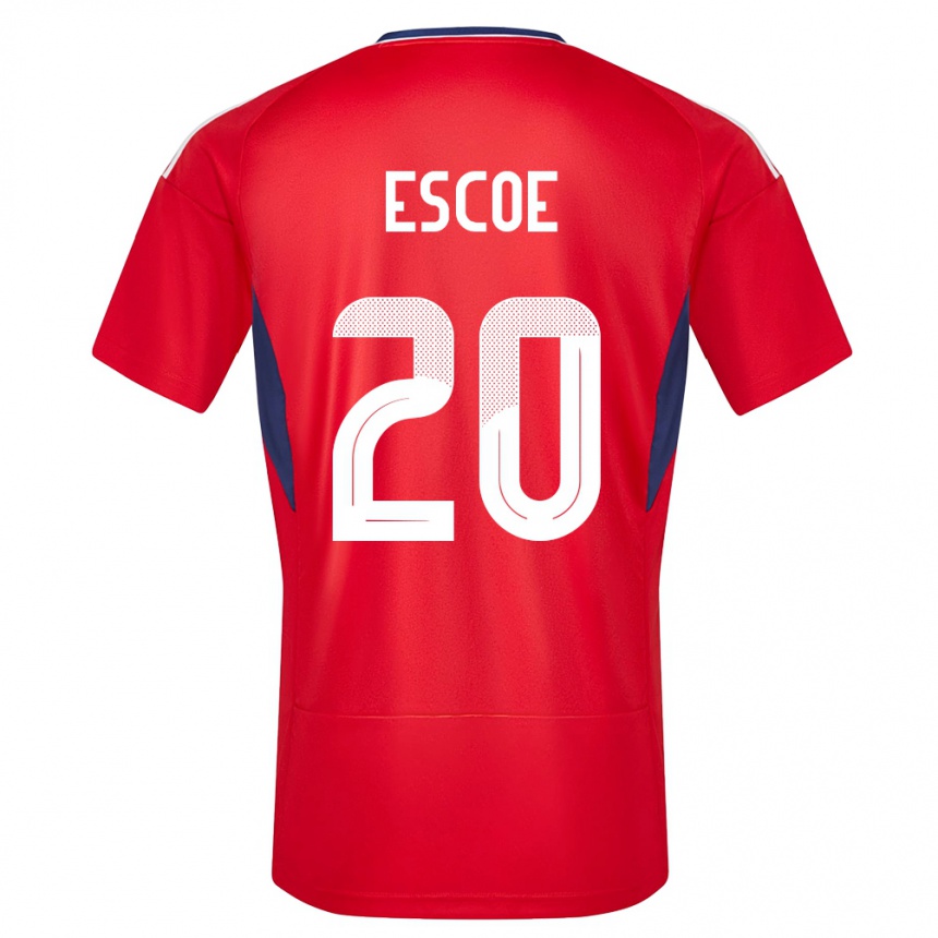 Hombre Fútbol Camiseta Costa Rica Enyel Escoe #20 Rojo 1ª Equipación 24-26 México