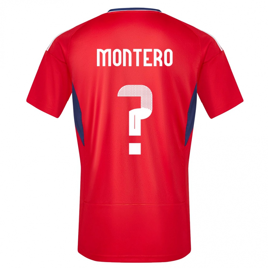 Hombre Fútbol Camiseta Costa Rica Claudio Montero #0 Rojo 1ª Equipación 24-26 México