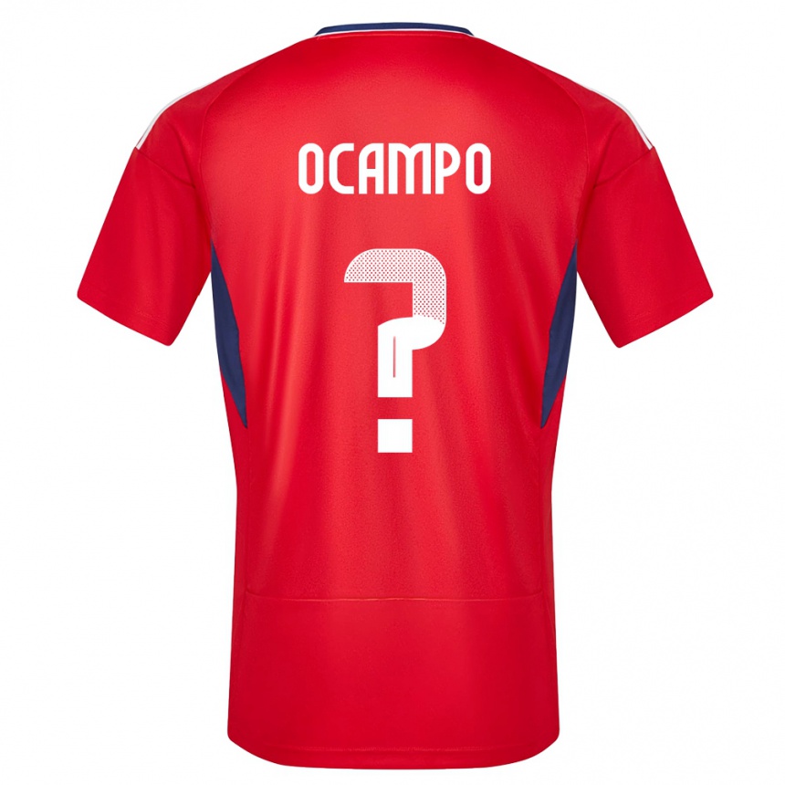 Hombre Fútbol Camiseta Costa Rica Benjamin Ocampo #0 Rojo 1ª Equipación 24-26 México