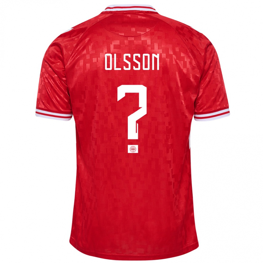 Hombre Fútbol Camiseta Dinamarca Cornelius Olsson #0 Rojo 1ª Equipación 24-26 México