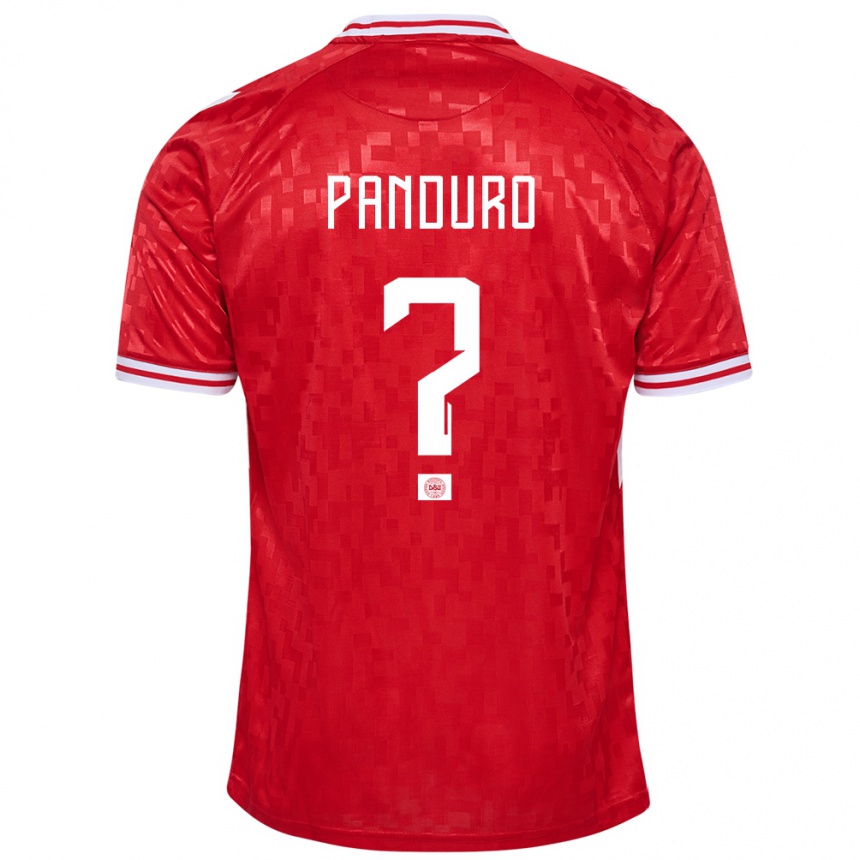 Hombre Fútbol Camiseta Dinamarca Tristan Panduro #0 Rojo 1ª Equipación 24-26 México