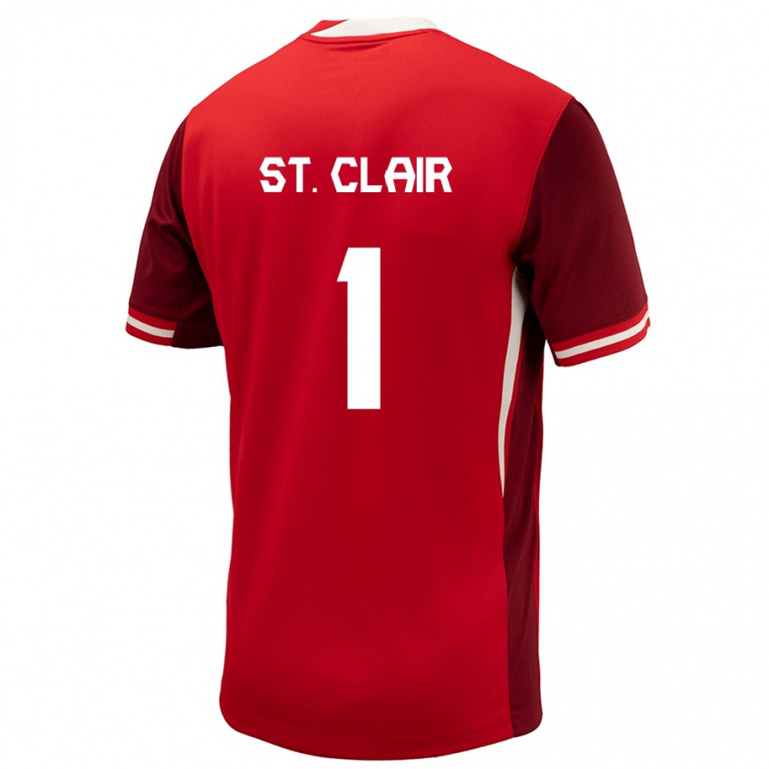 Hombre Fútbol Camiseta Canadá Dayne St Clair #1 Rojo 1ª Equipación 24-26 México