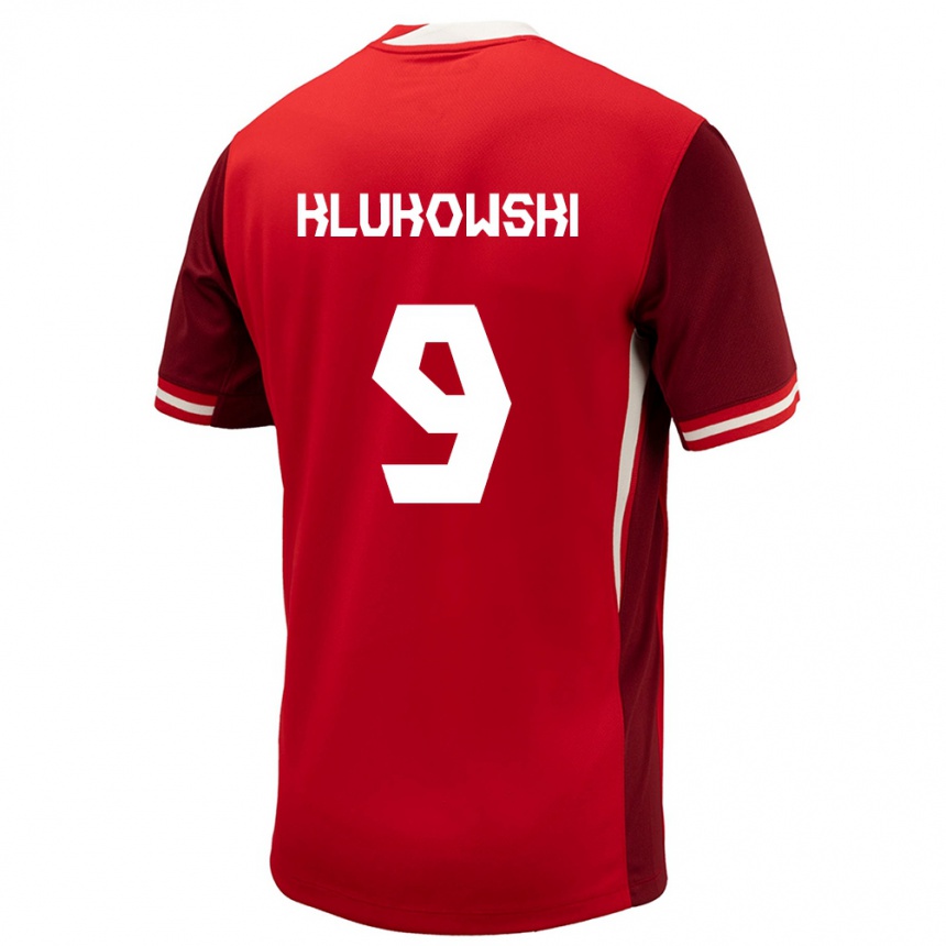 Hombre Fútbol Camiseta Canadá Antoni Klukowski #9 Rojo 1ª Equipación 24-26 México