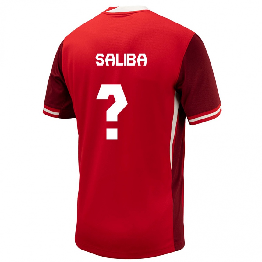 Hombre Fútbol Camiseta Canadá Nathan Dylan Saliba #0 Rojo 1ª Equipación 24-26 México