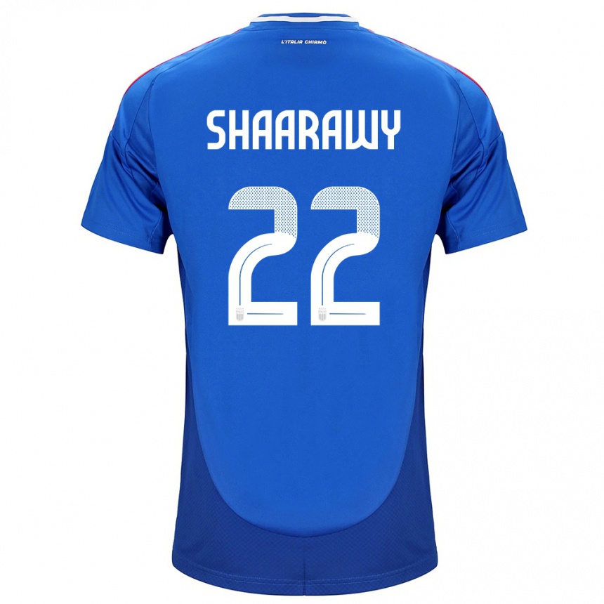 Hombre Fútbol Camiseta Italia Stephan El Shaarawy #22 Azul 1ª Equipación 24-26 México