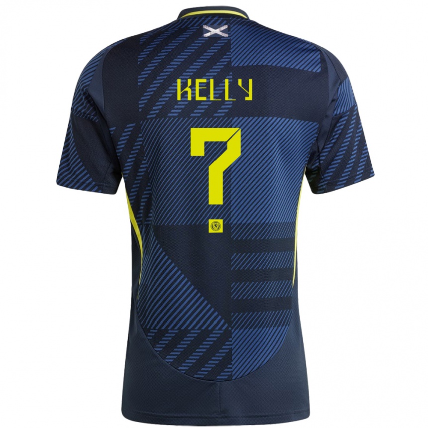 Hombre Fútbol Camiseta Escocia Daniel Kelly #0 Azul Oscuro 1ª Equipación 24-26 México