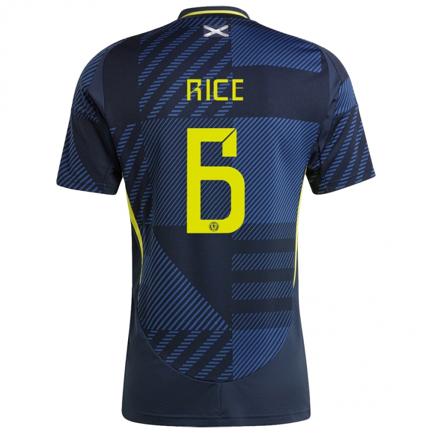 Hombre Fútbol Camiseta Escocia Bailey Rice #6 Azul Oscuro 1ª Equipación 24-26 México