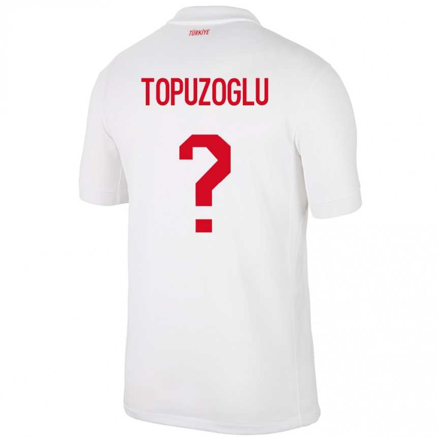 Hombre Fútbol Camiseta Turquía Berna Topuzoğlu #0 Blanco 1ª Equipación 24-26 México