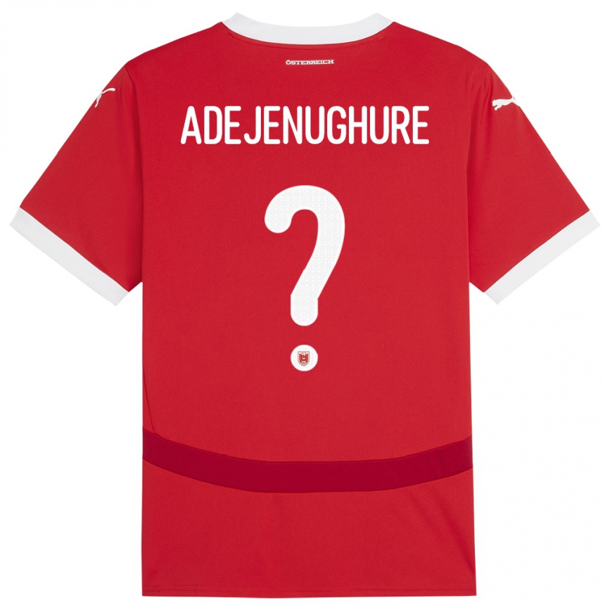 Hombre Fútbol Camiseta Austria Oghenetejiri Adejenughure #0 Rojo 1ª Equipación 24-26 México