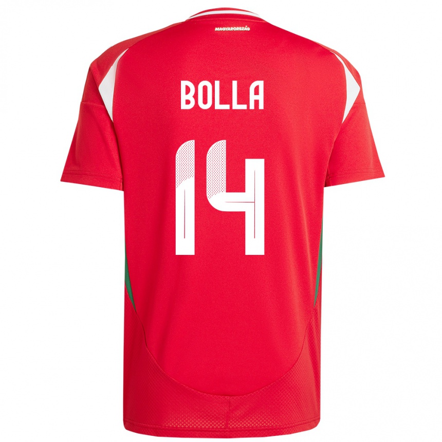 Hombre Fútbol Camiseta Hungría Bendegúz Bolla #14 Rojo 1ª Equipación 24-26 México