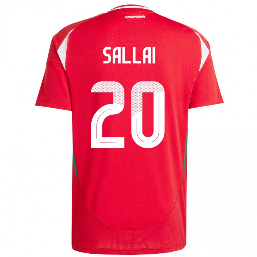 Hombre Fútbol Camiseta Hungría Roland Sallai #20 Rojo 1ª Equipación 24-26 México
