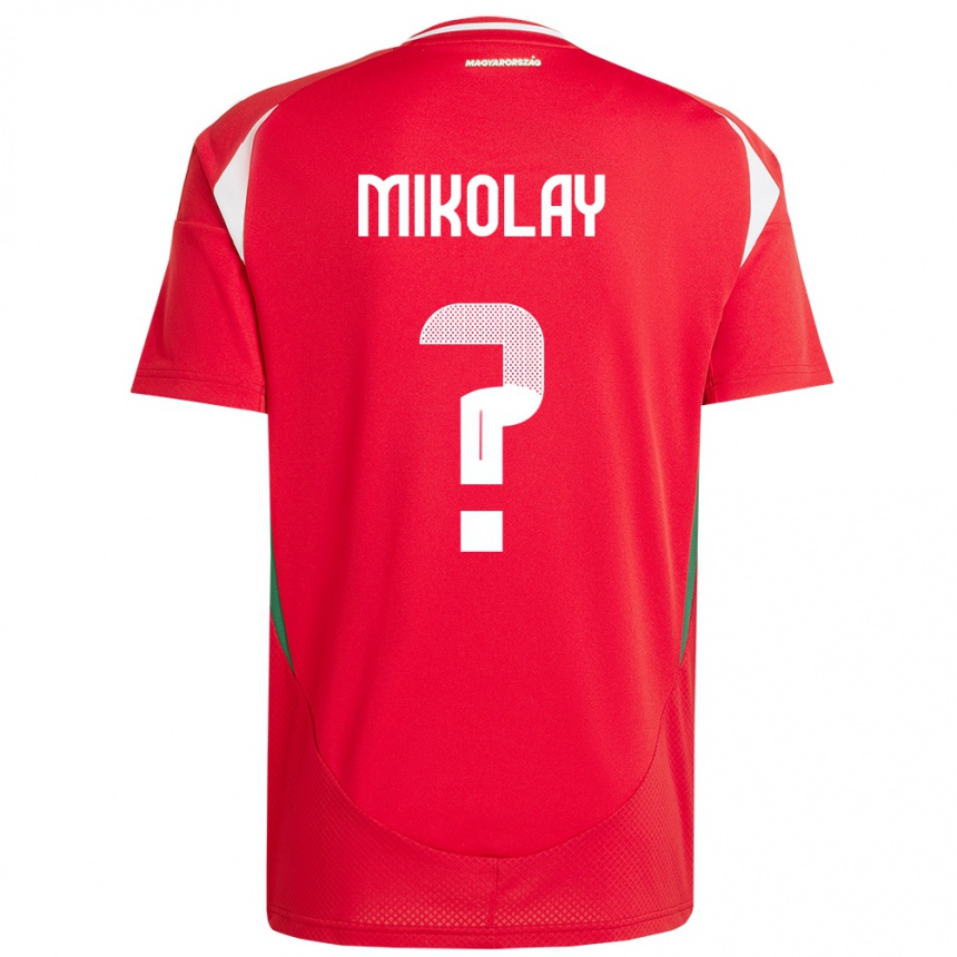 Hombre Fútbol Camiseta Hungría Timóteus Mikolay #0 Rojo 1ª Equipación 24-26 México