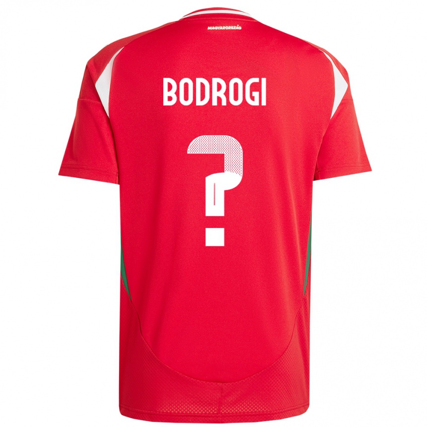 Hombre Fútbol Camiseta Hungría Bence Bodrogi #0 Rojo 1ª Equipación 24-26 México