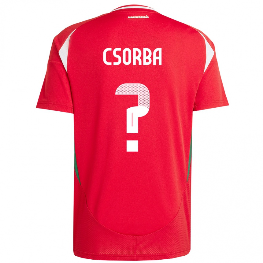 Hombre Fútbol Camiseta Hungría Noel Csorba #0 Rojo 1ª Equipación 24-26 México