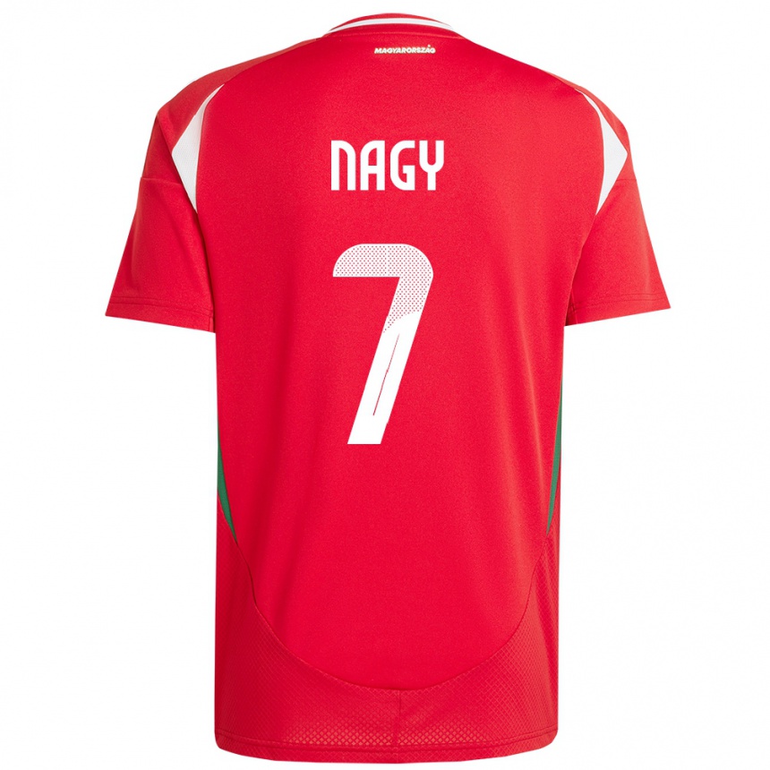 Hombre Fútbol Camiseta Hungría Fanni Nagy #7 Rojo 1ª Equipación 24-26 México