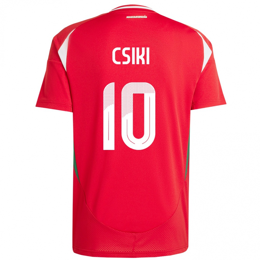 Hombre Fútbol Camiseta Hungría Anna Csiki #10 Rojo 1ª Equipación 24-26 México