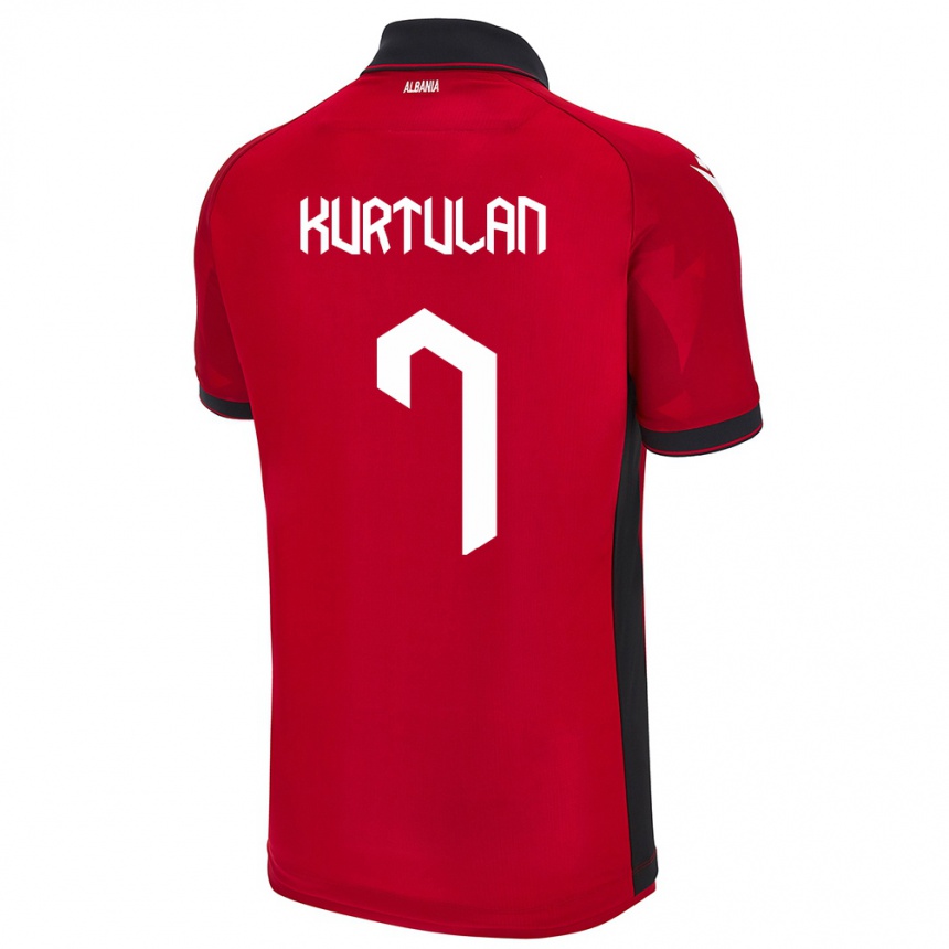 Hombre Fútbol Camiseta Albania Arda Kurtulan #7 Rojo 1ª Equipación 24-26 México