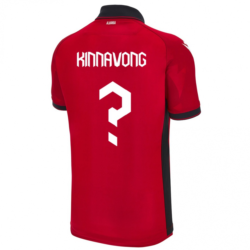 Hombre Fútbol Camiseta Albania Jordan Kinnavong #0 Rojo 1ª Equipación 24-26 México