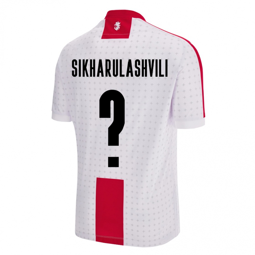 Hombre Fútbol Camiseta Georgia Nika Sikharulashvili #0 Blanco 1ª Equipación 24-26 México