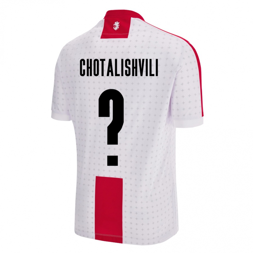 Hombre Fútbol Camiseta Georgia Tsotne Chotalishvili #0 Blanco 1ª Equipación 24-26 México