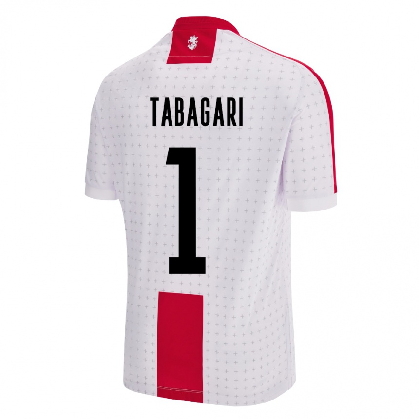 Hombre Fútbol Camiseta Georgia Eka Tabagari #1 Blanco 1ª Equipación 24-26 México