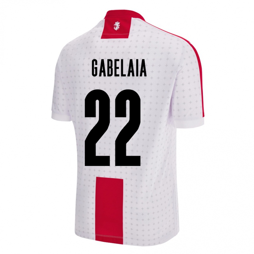 Hombre Fútbol Camiseta Georgia Svetalna Gabelaia #22 Blanco 1ª Equipación 24-26 México