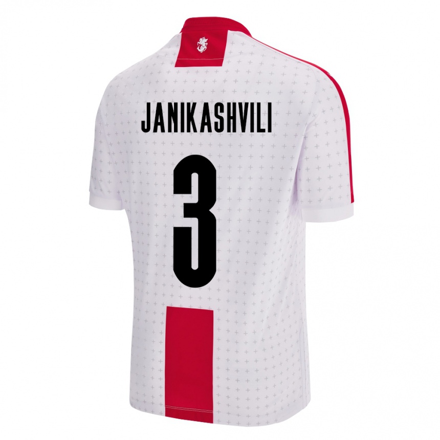 Hombre Fútbol Camiseta Georgia Mariami Janikashvili #3 Blanco 1ª Equipación 24-26 México