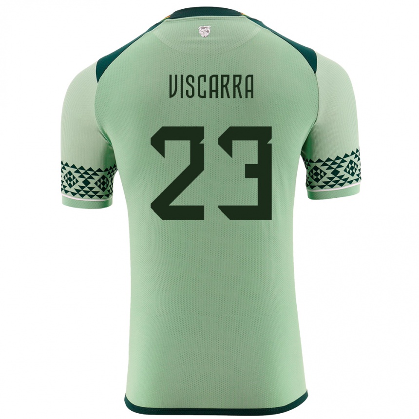 Hombre Fútbol Camiseta Bolivia Guillermo Viscarra #23 Verde Claro 1ª Equipación 24-26 México