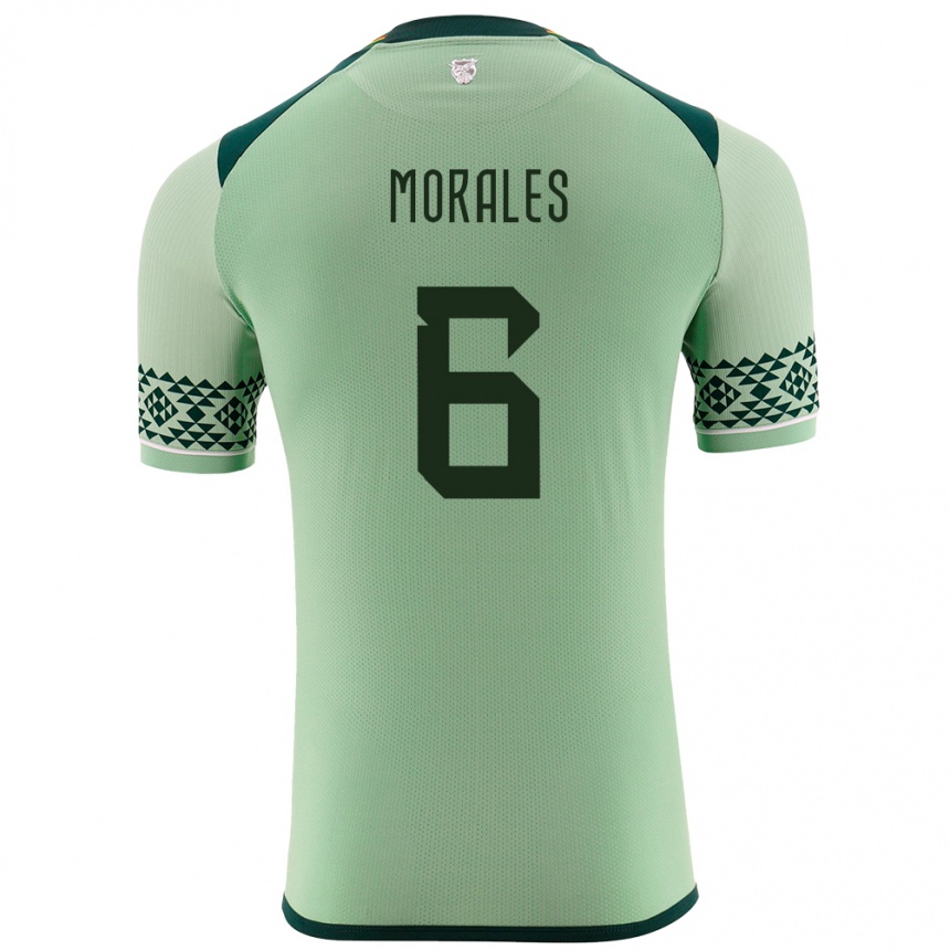 Hombre Fútbol Camiseta Bolivia Efraín Morales #6 Verde Claro 1ª Equipación 24-26 México