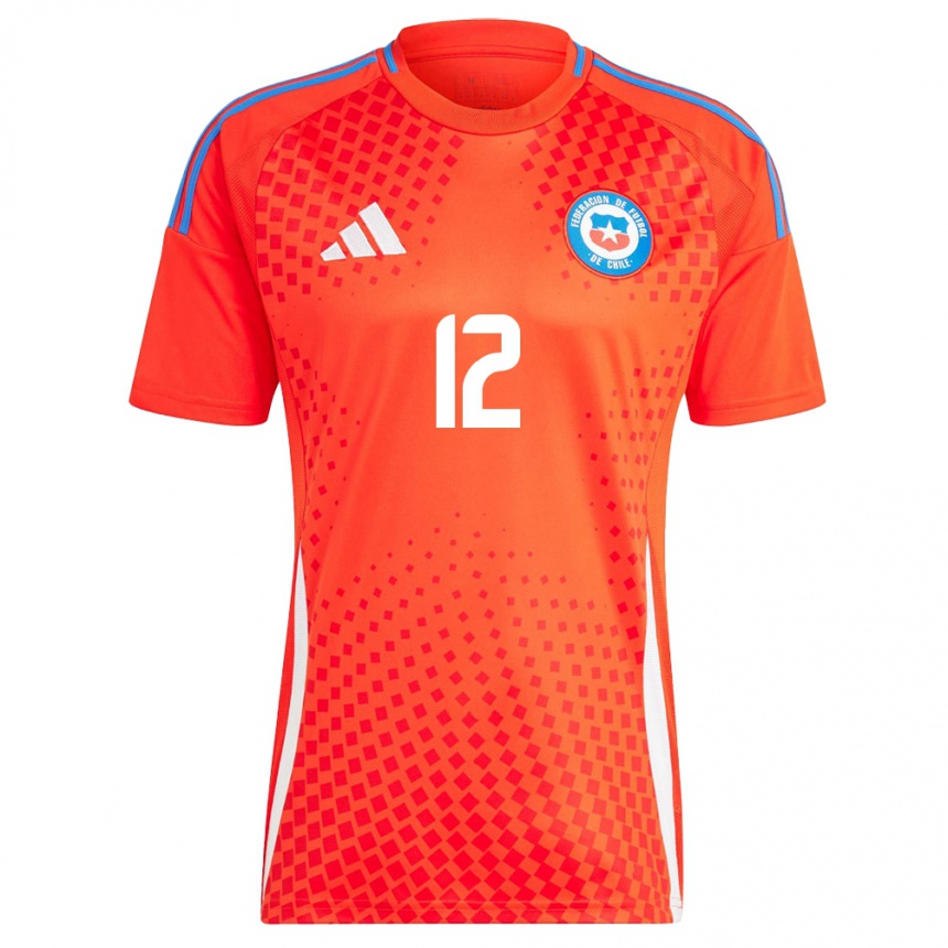 Hombre Fútbol Camiseta Chile Gabriela Bórquez #12 Rojo 1ª Equipación 24-26 México