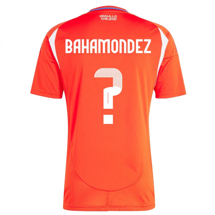 Hombre Fútbol Camiseta Chile Taizo Bahamondez #0 Rojo 1ª Equipación 24-26 México