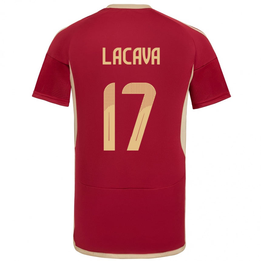 Hombre Fútbol Camiseta Venezuela Matías Lacava #17 Borgoña 1ª Equipación 24-26 México