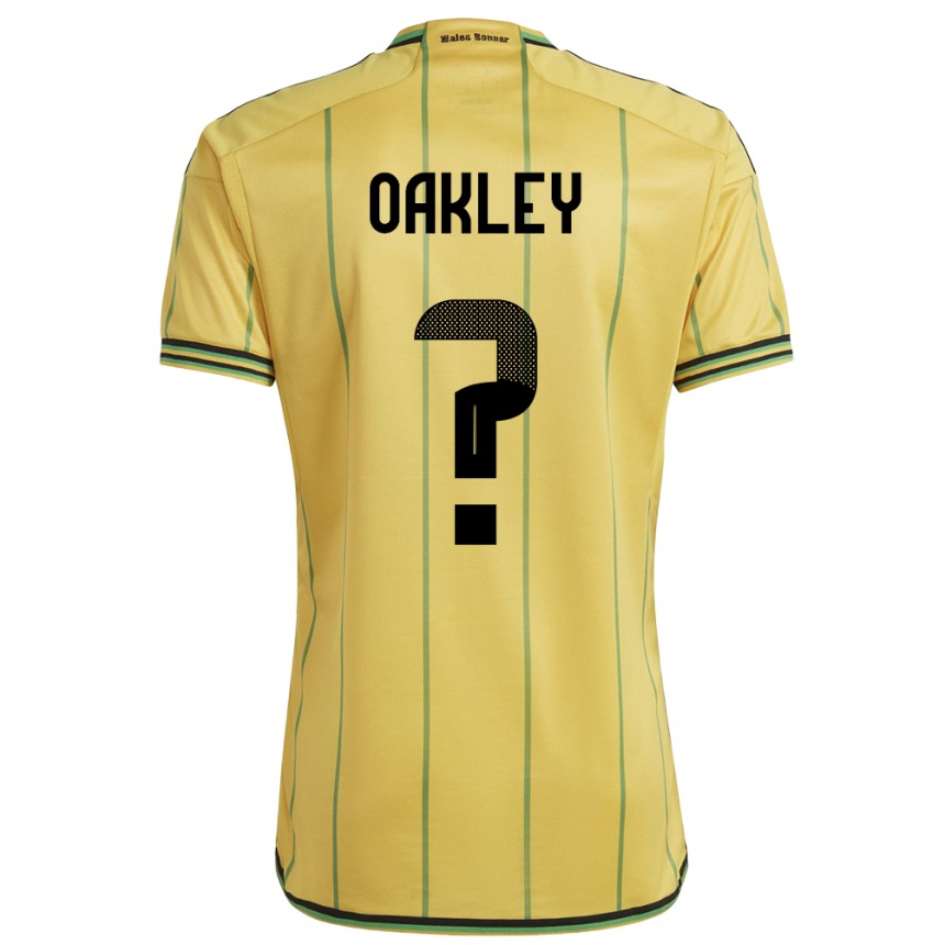 Hombre Fútbol Camiseta Jamaica Katie Oakley #0 Amarillo 1ª Equipación 24-26 México