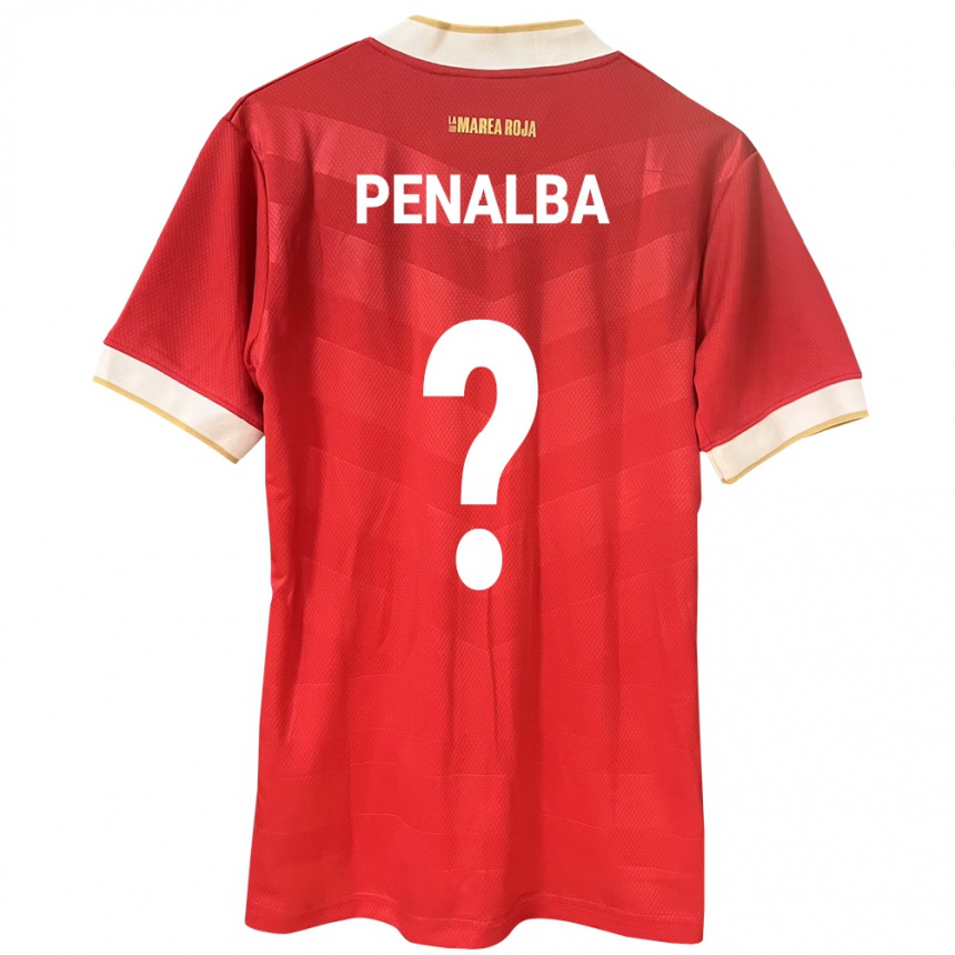 Hombre Fútbol Camiseta Panamá Óscar Peñalba #0 Rojo 1ª Equipación 24-26 México