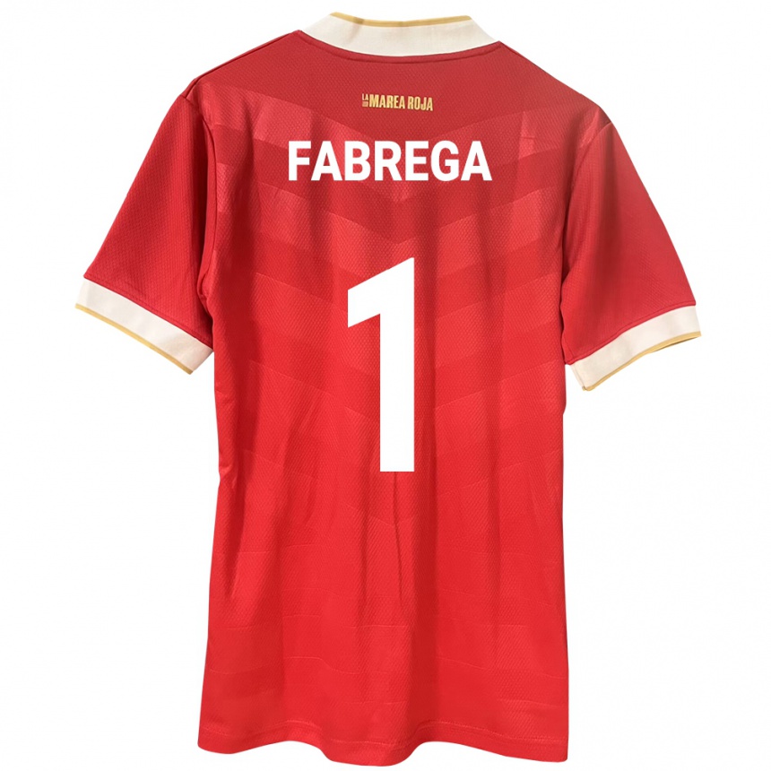 Hombre Fútbol Camiseta Panamá Sasha Fábrega #1 Rojo 1ª Equipación 24-26 México