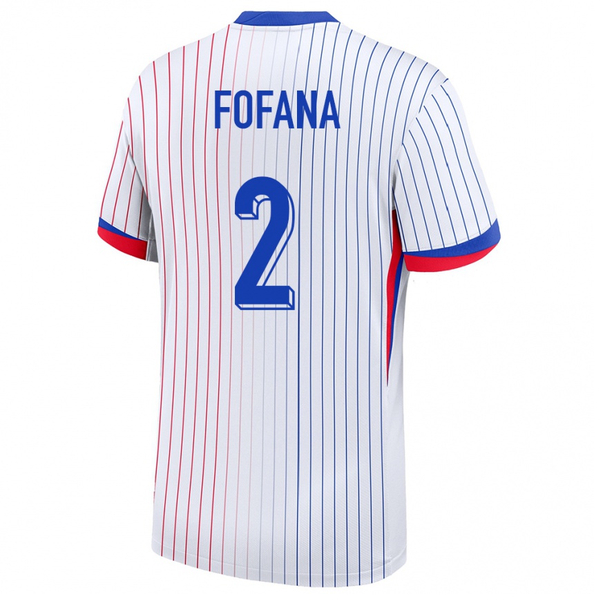 Hombre Fútbol Camiseta Francia Wesley Fofana #2 Blanco 2ª Equipación 24-26 México