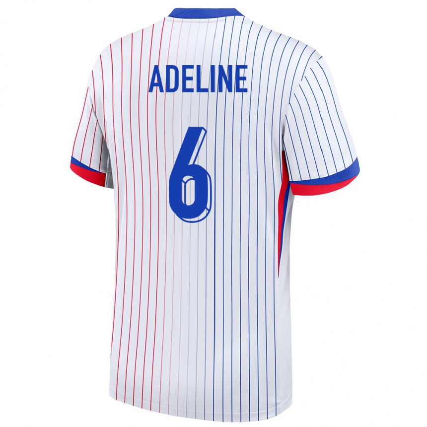 Hombre Fútbol Camiseta Francia Martin Adeline #6 Blanco 2ª Equipación 24-26 México