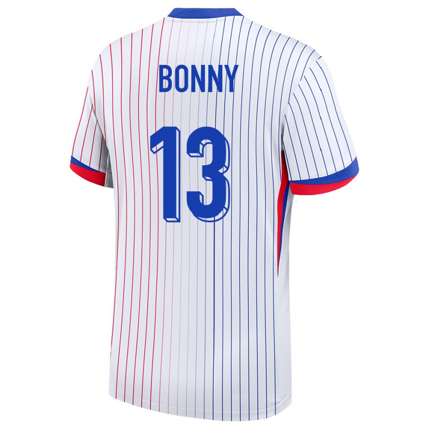 Hombre Fútbol Camiseta Francia Ange Yoan Bonny #13 Blanco 2ª Equipación 24-26 México