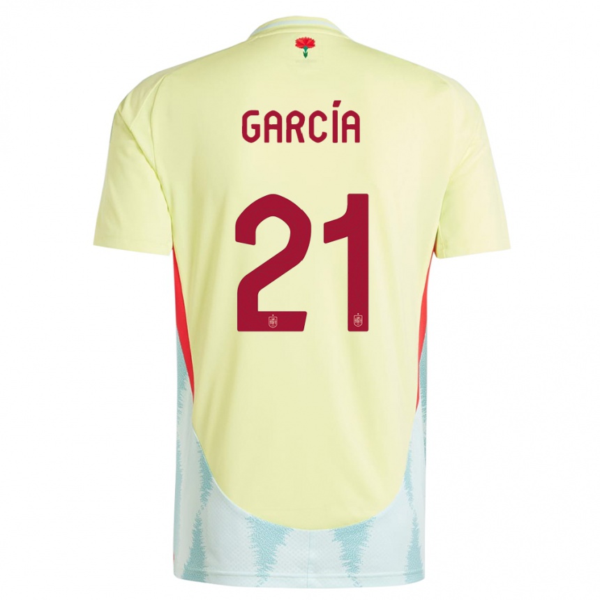 Hombre Fútbol Camiseta España Sheila Garcia #21 Amarillo 2ª Equipación 24-26 México