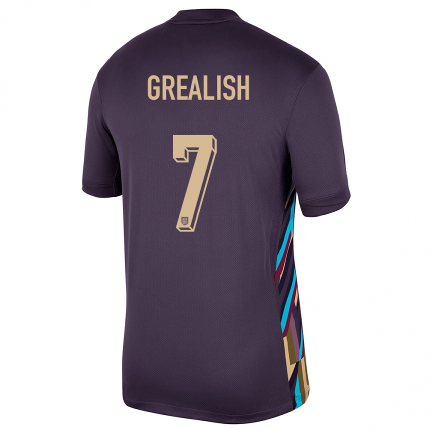 Hombre Fútbol Camiseta Inglaterra Jack Grealish #7 Pasa Oscura 2ª Equipación 24-26 México