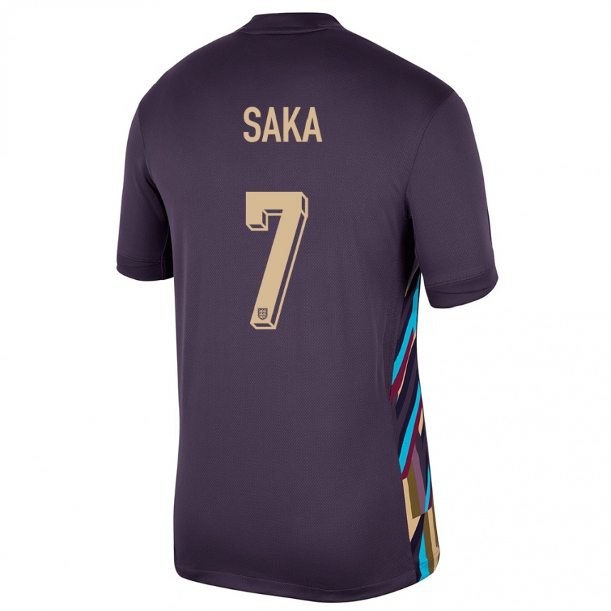 Hombre Fútbol Camiseta Inglaterra Bukayo Saka #7 Pasa Oscura 2ª Equipación 24-26 México