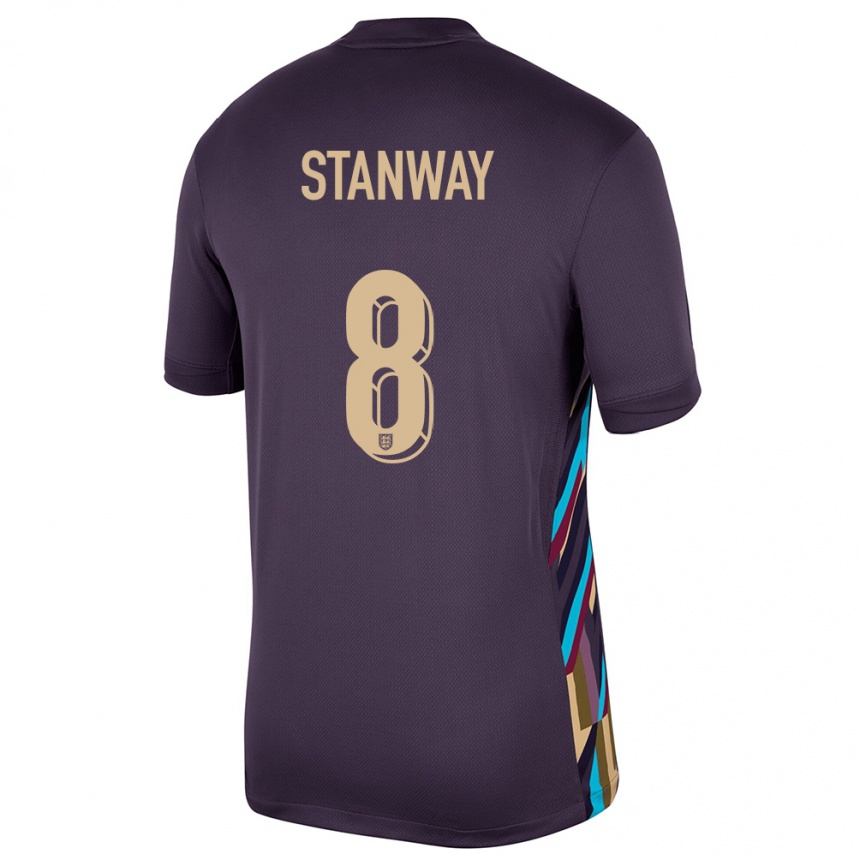 Hombre Fútbol Camiseta Inglaterra Georgia Stanway #8 Pasa Oscura 2ª Equipación 24-26 México