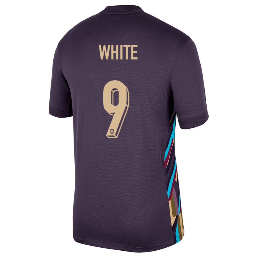 Hombre Fútbol Camiseta Inglaterra Ellen White #9 Pasa Oscura 2ª Equipación 24-26 México