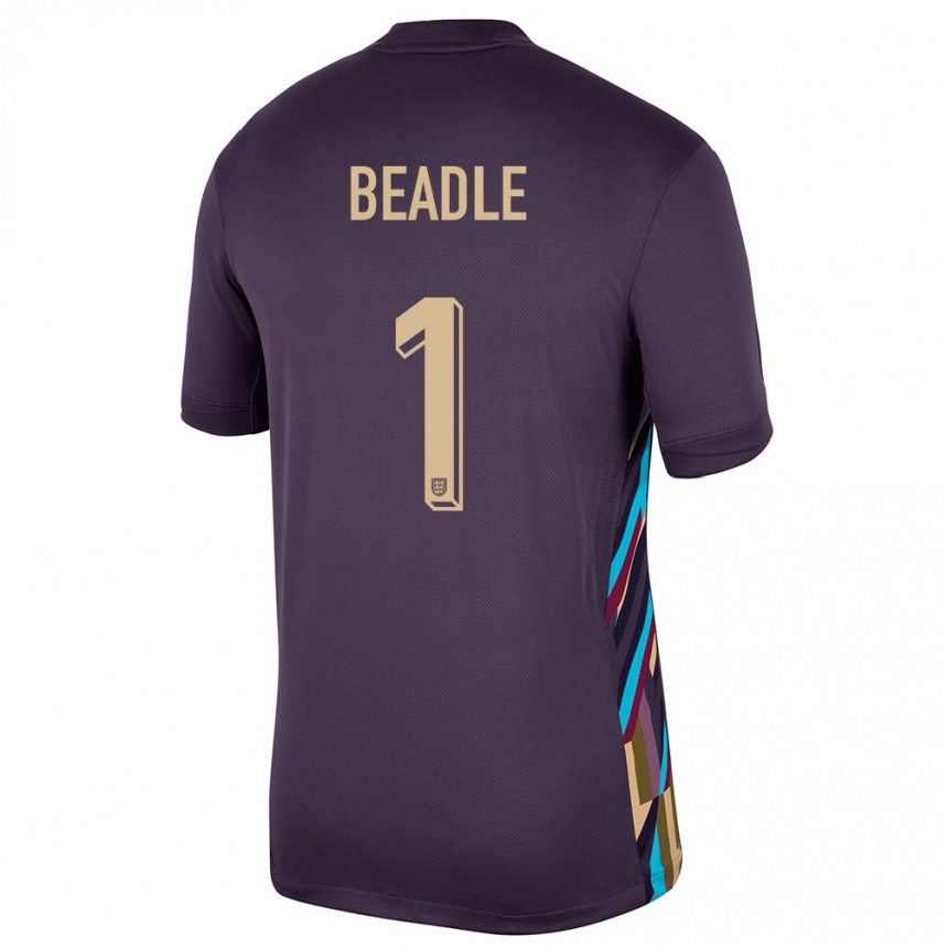 Hombre Fútbol Camiseta Inglaterra James Beadle #1 Pasa Oscura 2ª Equipación 24-26 México
