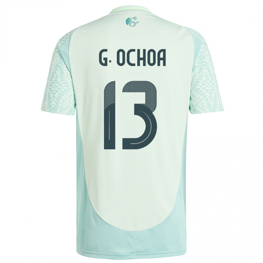 Hombre Fútbol Camiseta México Guillermo Ochoa #13 Lino Verde 2ª Equipación 24-26 México